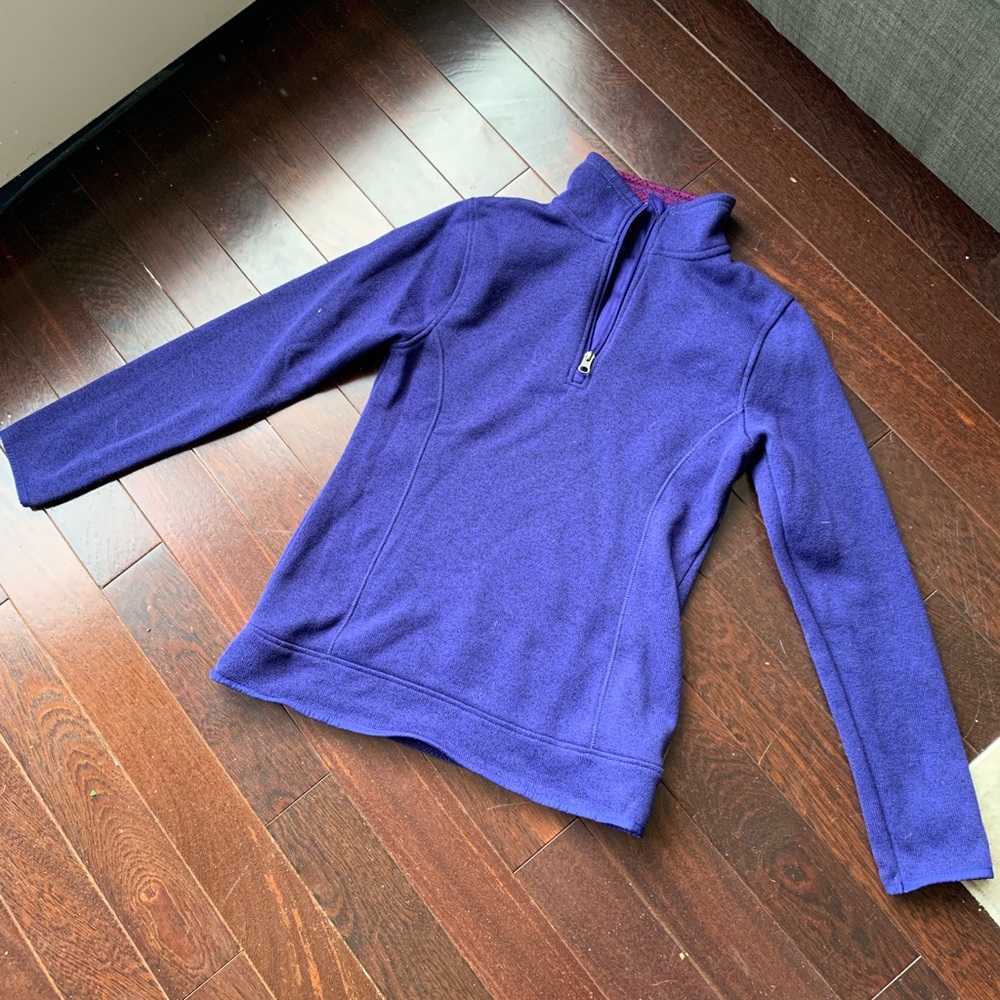 Eddie Bauer Women S Purple Quarter Zip